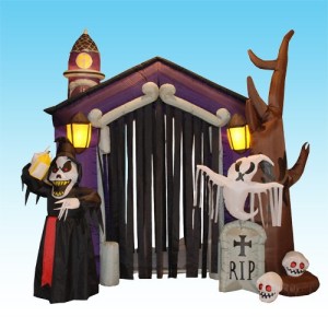 Halloween Inflatable Haunted House Castle