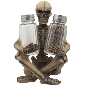 Skeleton Salt and Pepper Holder