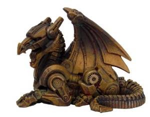 Steampunk Dragon Figurine